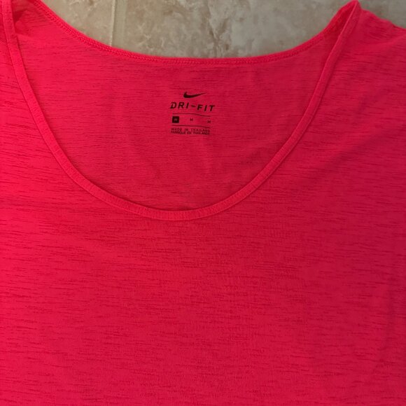 Nike | Dri-Fit Sheer Sleeveless T-shirt | Neon Hot Pink | Size M - Picture 6 of 6